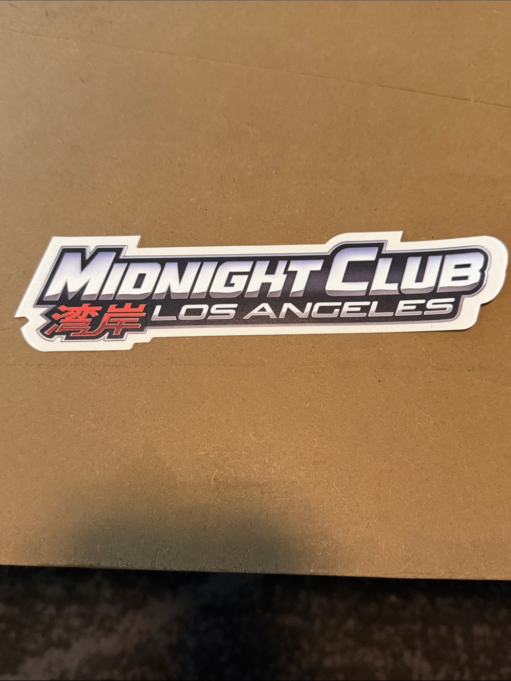 Midnight Club Los Angeles Sticker - White/Black with Red Accent